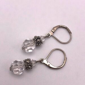 Vintage Y2K Crystal Pierced Earrings